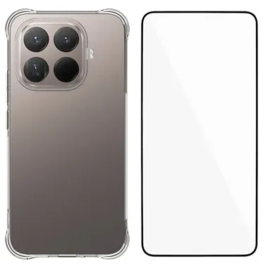 Pack Xiaomi 15T Pro | Coque Coins Renforcés Transparente avec Verre Tr