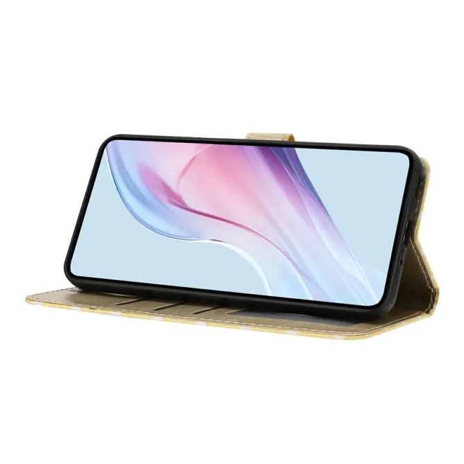 Housse iPhone 17 à pois avec porte-cartes et support pliable
