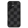 Coque iPhone 17 MagSafe fibre d'aramide texture carrée