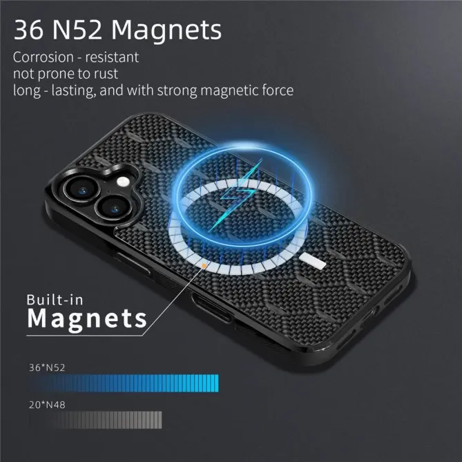 iPhone 17 | Protection fibre d’aramide MagSafe motif tressé