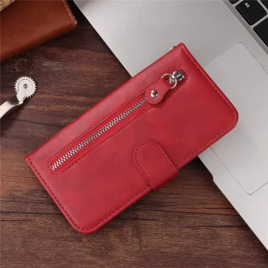 Housse iPhone 17 Zipper Pocket Fonction Support Rouge - photo 2