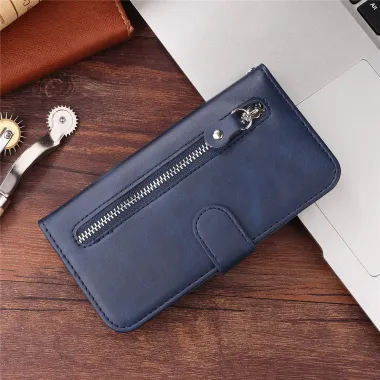Housse iPhone 17 Zipper Pocket Fonction Support Bleu marine - photo 20