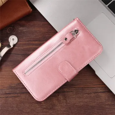 Housse iPhone 17 Zipper Pocket Fonction Support Or Rose - photo 26
