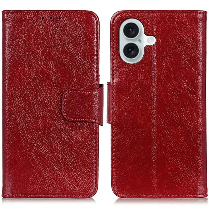 Housse iPhone 17 Style Cuir Vieilli