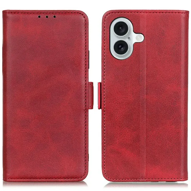 Étui iPhone 17 portefeuille revêtement simili cuir mat