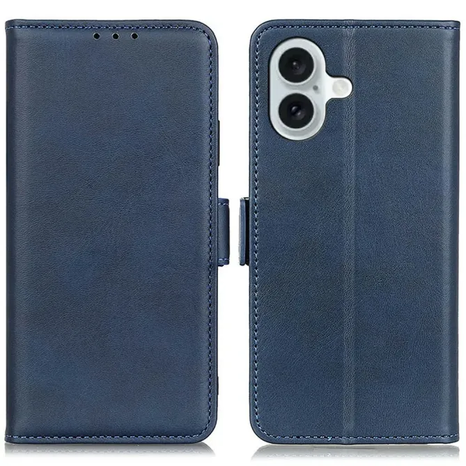 Étui iPhone 17 portefeuille revêtement simili cuir mat