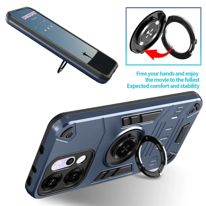 Coque Oppo Reno 14 5G avec anneau support et protection antichute