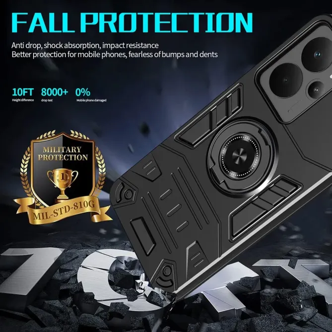 Coque Realme 14 5G / 14T 5G avec support et protection renforcée