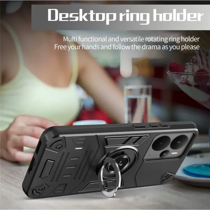 Coque Realme 14 5G / 14T 5G avec support et protection renforcée