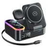 Station de Charge 8-en-1 65W MagSafe avec Horloge et Câble Rétractable