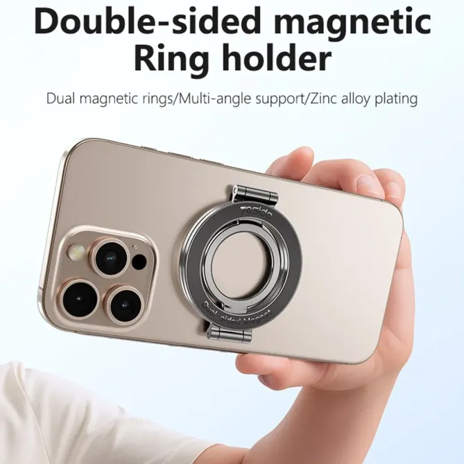Support Téléphone Magnétique Pliable 360° Double Face