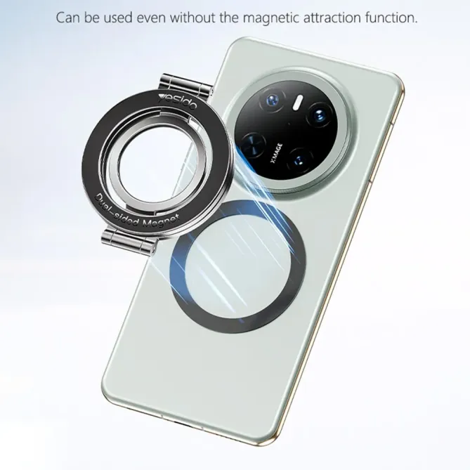 Support Téléphone Magnétique Pliable 360° Double Face