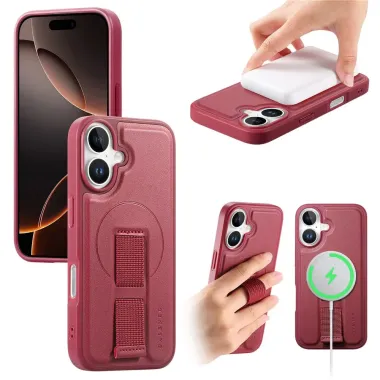 Coque iPhone 17 Effet Cuir | ORBIT Vin Rouge - photo 30