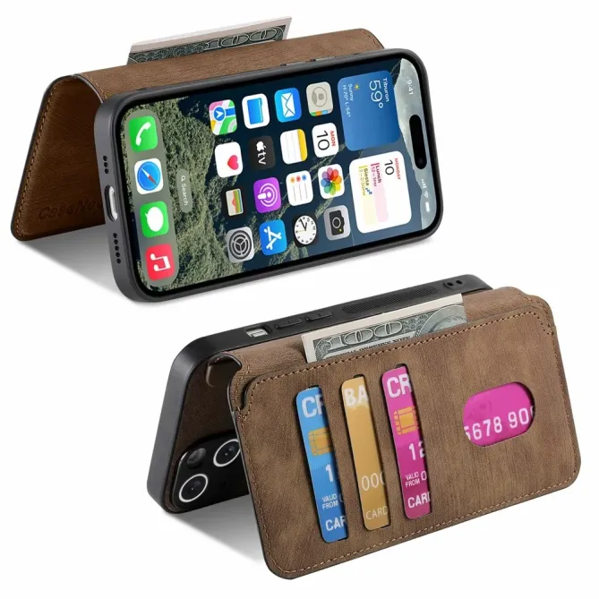 Housse Portefeuille iPhone 17 Coque Magnétique | GRAVENO