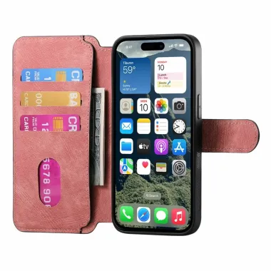 Housse Portefeuille iPhone 17 Coque Magnétique | GRAVENO Or Rose - photo 26