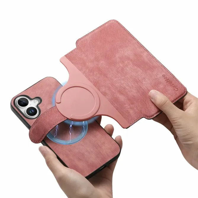 Housse Portefeuille iPhone 17 Coque Magnétique | GRAVENO Or Rose - photo 28