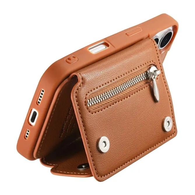 Coque iPhone 17 Portefeuille Béquille Anneau D-Ring