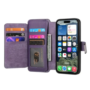 Housse iPhone 17 Zippée Détachable | MW-02 Violet - photo 2