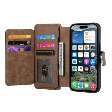Housse iPhone 17 Zippée Détachable | MW-02 Marron - photo 21
