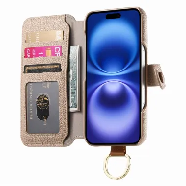 Housse iPhone 17 Portefeuille | AGENDA Beige Clair - photo 15