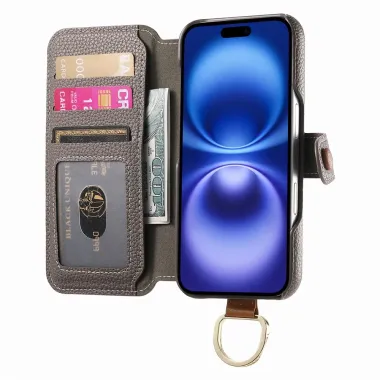 Housse iPhone 17 Portefeuille | AGENDA Gris Foncé - photo 28