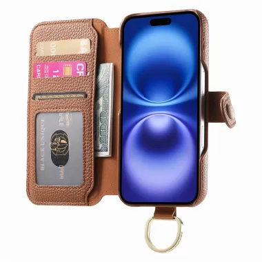 Housse iPhone 17 Portefeuille | AGENDA Marron - photo 39
