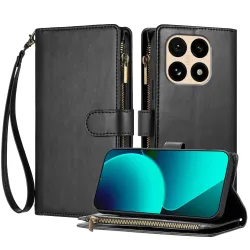 Housse Portefeuille Xiaomi 15T Grande Capacité avec Poche Zippée