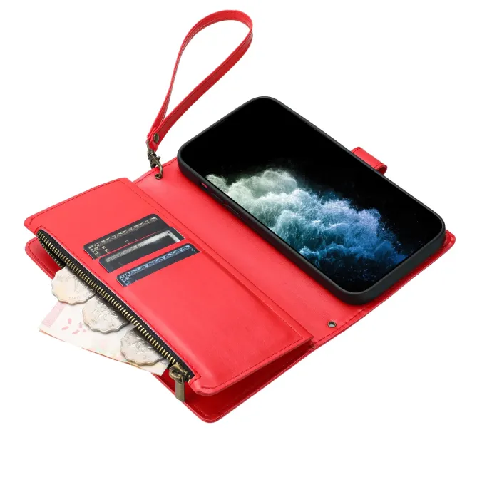 Housse Portefeuille Xiaomi 15T Grande Capacité avec Poche Zippée