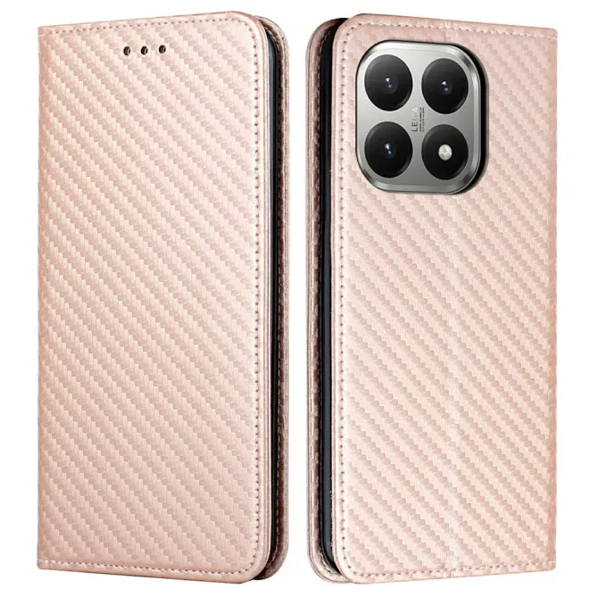 Housse Xiaomi 15T Texture Carbone avec Dragonne