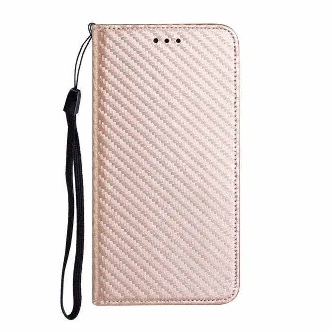 Housse Xiaomi 15T Texture Carbone avec Dragonne