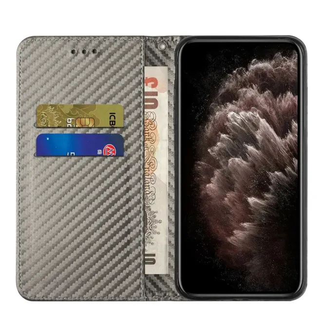 Housse Xiaomi 15T Texture Carbone avec Dragonne