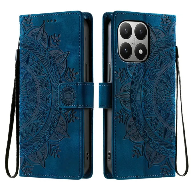 Housse Xiaomi 15T Portefeuille Totem Dragonne Simili Cuir Support