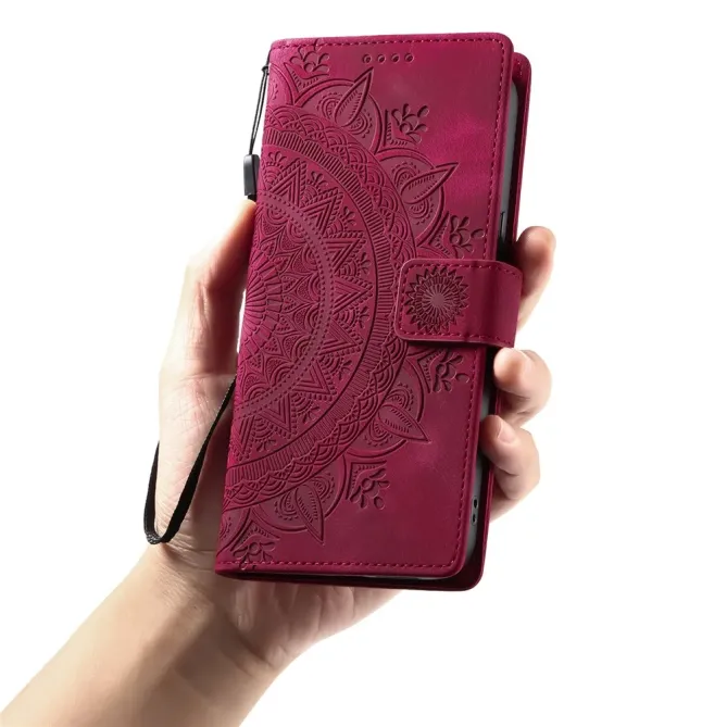 Housse Xiaomi 15T Portefeuille Totem Dragonne Simili Cuir Support