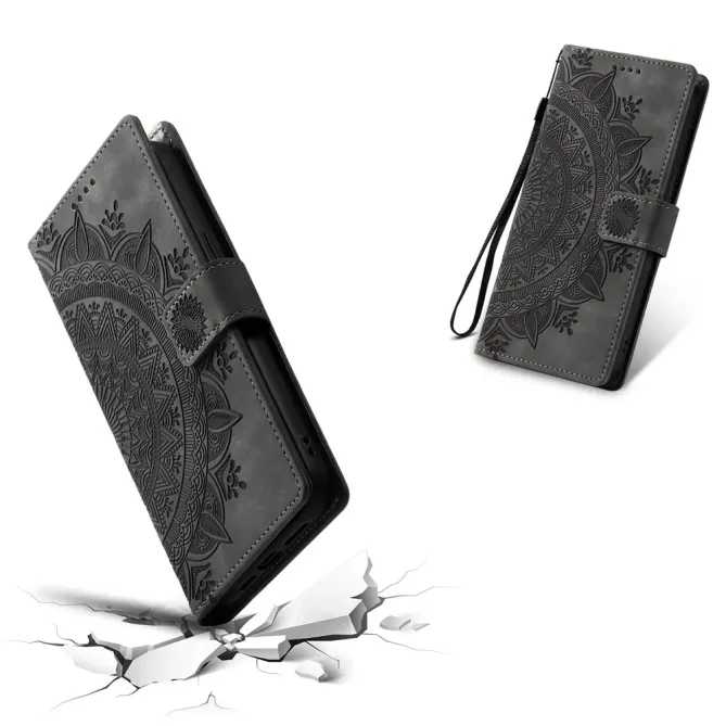 Housse Xiaomi 15T Portefeuille Totem Dragonne Simili Cuir Support