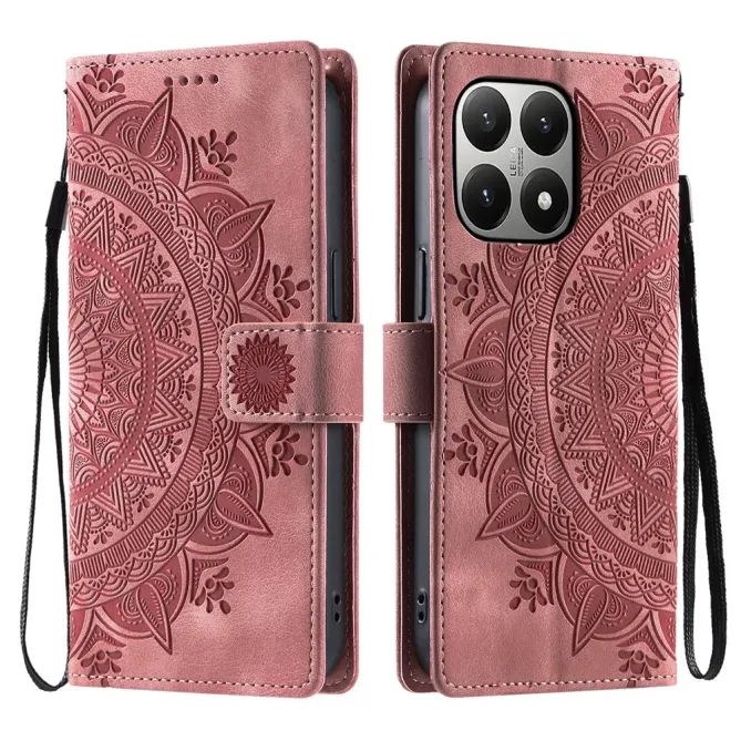 Housse Xiaomi 15T Portefeuille Totem Dragonne Simili Cuir Support