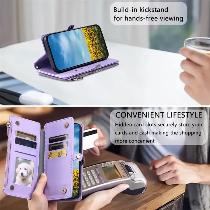 Housse Xiaomi 15T Multi-Rangements à Zip
