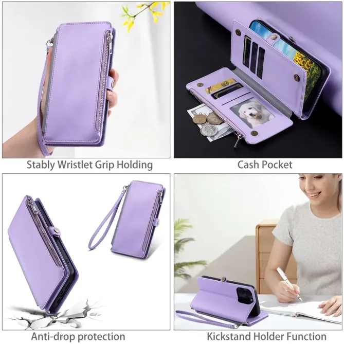 Housse Xiaomi 15T Multi-Rangements à Zip