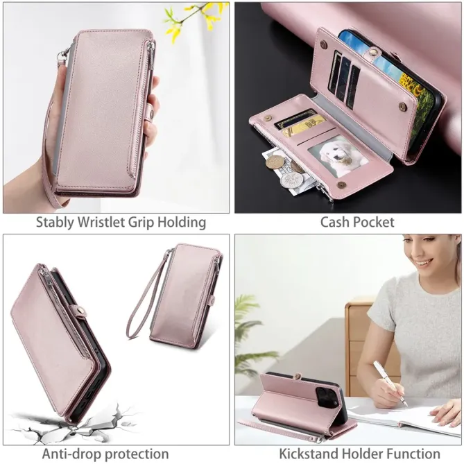 Housse Xiaomi 15T Multi-Rangements à Zip