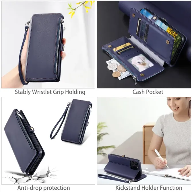 Housse Xiaomi 15T Multi-Rangements à Zip