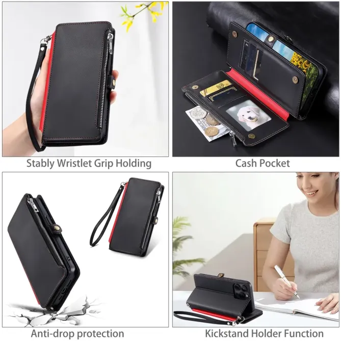 Housse Xiaomi 15T Multi-Rangements à Zip