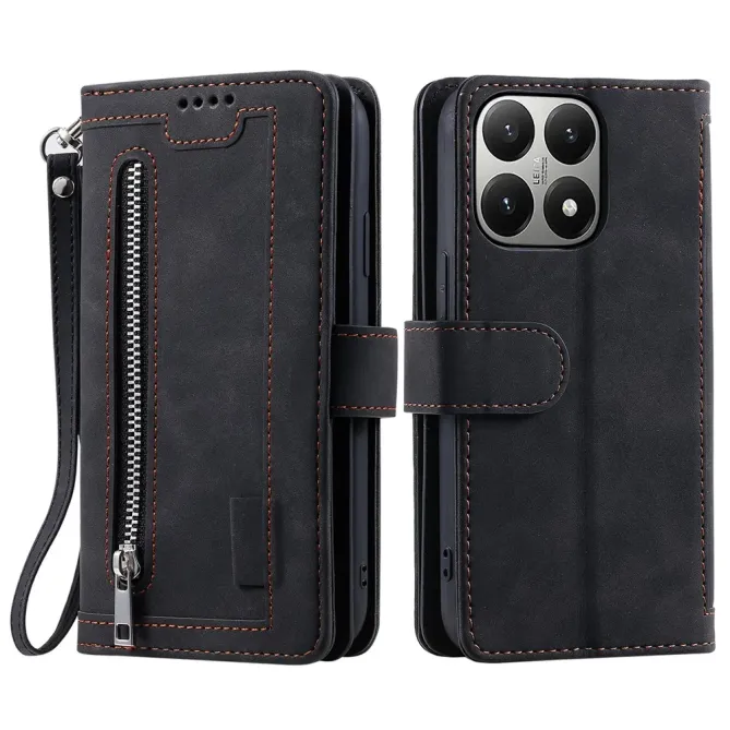 Housse Xiaomi 15T Portefeuille à Poche Zippée