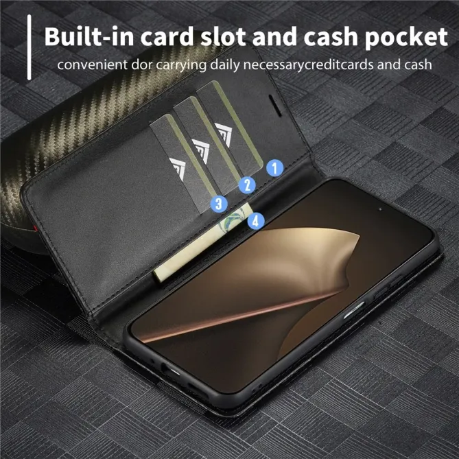 Flip cover Xiaomi 15T fibre de carbone Horizontal Stripe