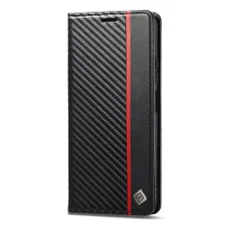Flip cover Xiaomi 15T fibre de carbone Vertical Stripe