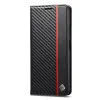 Flip cover Xiaomi 15T fibre de carbone Vertical Stripe