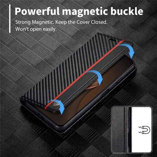 Flip cover Xiaomi 15T fibre de carbone Vertical Stripe
