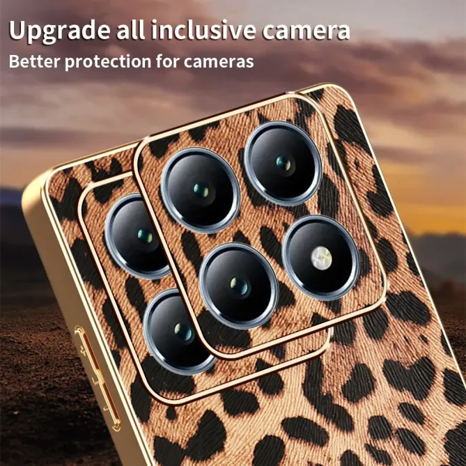 Coque Xiaomi 15T Léopard Doré