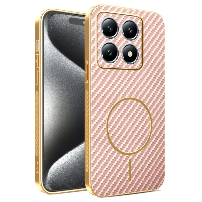Coque Xiaomi 15T Texture Carbone MagSafe