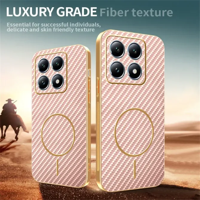 Coque Xiaomi 15T Texture Carbone MagSafe