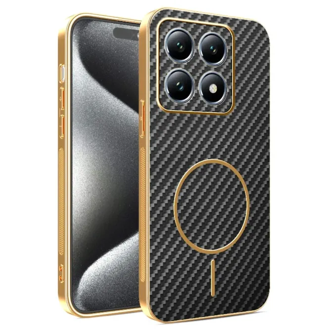 Coque Xiaomi 15T Texture Carbone MagSafe