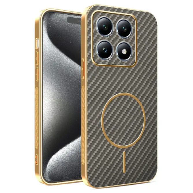 Coque Xiaomi 15T Texture Carbone MagSafe